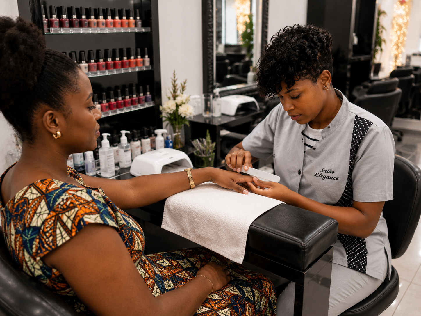 Manicure and pedicure service